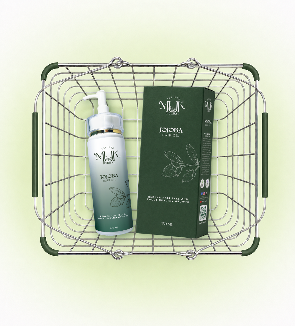 Jojoba Hair Oil with packaging